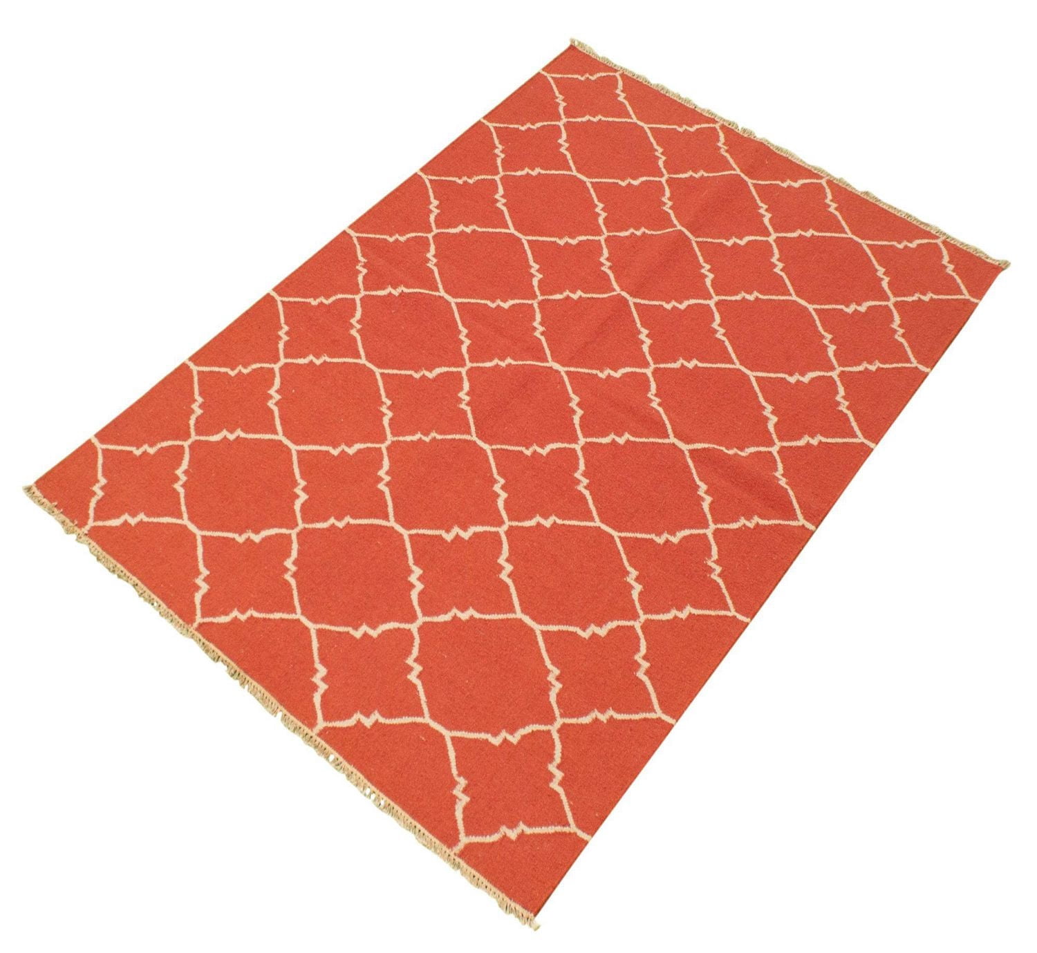 ECARPETGALLERY Tapis Fait à la Main pour Salon, Salle à Manger et Chambre à Coucher Transitionnel Collection Ankara 5'2" x 7'9" en Brun