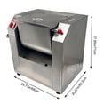 thumbnail image 2 of 15KG Commercial Electric Dough Mixer Food Mixing Machine Vegetable Meat Blender 110V, 2 of 13