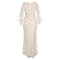 thumbnail image 2 of UPPADA Robe à Col Ras du Cou pour Femmes, Couleur Unie, Robes d'Invitée de Mariage, Ceinture, Cocktail, Fête, Tenue de Travail, Coupe Ajustée, Robe Crayon, Robes Midi Décontractées, Aubaines 2025, 2 of 7