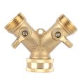 thumbnail image 3 of Hose Splitter, G3/4 Y Shape Hose Adapter Leakproof With Ball Valve For Greenhouse For Garden, 3 of 8