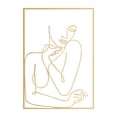 thumbnail image 1 of EGNMCR Wall Mural Metal Modernization Abstract Fresco Room Abstract Women's Body Shape Art Metal murals, 1 of 8