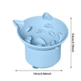 thumbnail image 2 of Elevated Silicone Slow Feeder Pet Bowl with Tilt Design Interactive Cat Dish for Controlled Eating Indoor Use, 2 of 3