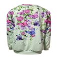 thumbnail image 3 of QJUHUNG Sweat-Shirt Décontracté à Manches Longues pour Femmes Papillon Imprimé Graphique Floral Pull Léger, 3 of 4