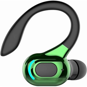 HLONK Wireless Earbuds with Earhooks Single Bluetooth Earpiece Sports Headphones Over the Ear Running Workout Wrap Around Earbuds 20H Long Battery Life Waterproof Noise Cancelling Headset