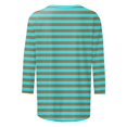 thumbnail image 3 of Hauts pour Femmes Chemises Mi-Longues Manches Trois Quarts Chemises Graphiques T-Shirts T-Shirts Décontractés Hauts Tunique à Col Rond Femmes Haut Chemises à Manches Longues Course Chemise à Manches Longues Femmes Courte Femmes Ample, 3 of 3
