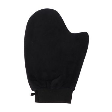 Tanning Gloves Black Elastic Wrist Flocking Self Tanning Mitt Applicator for Sunless Tanner and Lotion