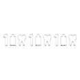 thumbnail image 1 of Redempat 1/2/3/5 3 Pieces/Set Biscuit Mold Cookies Toothbrush Mould Portable Home Stainless Steel Baking Tool Accessory Kitchen Gadget Show as Picture 3PCS, 1 of 6