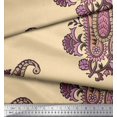 thumbnail image 2 of Soimoi Poly Georgette Fabric Floral & Paisley Block Fabric Prints by Yard 42 Inch Wide, 2 of 3