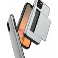 thumbnail image 5 of Pour Apple iPhone 7 Plus Rouge Antichoc Fente pour Carte Portefeuille Étui Robuste Robuste Étui 360, 5 of 5