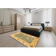 thumbnail image 4 of Ahgly Company Indoor Rectangle Abstract Cinnamon Brown Oriental Area Rugs, 4' x 6', 4 of 6