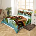 thumbnail image 2 of YST Sloth Comforter Cover, Wild Sloth Bedding Set for Kids, King Size, 1 Duvet Cover, 2 Pillowcases, 2 of 5