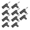 thumbnail image 4 of Banana Connector, Brass Material Banana Plug 4mm/0.2in Diameter Simple Installation  For Security Accessories Black, 4 of 8