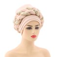 thumbnail image 1 of Chapeau de Mode pour Femmes avec Perles, Bonnet de Cancer Musulman à Volants, Bonnet de Sommeil Doublé en Satin, 1 of 2