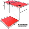 thumbnail image 4 of GoSports Mid-Size Indoor/Outdoor Table Tennis Game Set - Red, 4 of 5