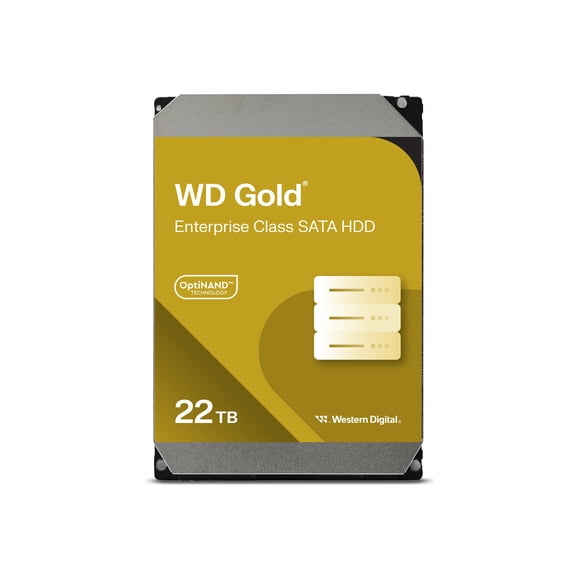 WD Gold WD221KRYZ - Hard drive - Enterprise - 22 TB - internal - 3.5" - SATA 6Gb/s - 7200 rpm - buffer: 512 MB