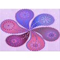 thumbnail image 1 of Ahgly Tapis Rectangulaire Lavable en Machine Orchidée Violet, 5 Pieds x 8 Pieds, 1 of 7