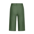 thumbnail image 4 of Liquidation d'Économies d'Été 2025! Shorts pour Femmes Shorts en Sergé Extensible Grande Taille Taille Fine à Enfiler Shorts de Randonnée Réguliers d'Été Décontractés avec Poches, 4 of 8