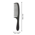 thumbnail image 4 of Wide Tooth Comb Detangling Hair Wide Comb Round Hair Comb Carbon Antistatic Comb, 4 of 5