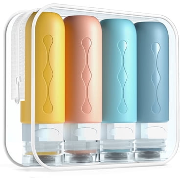 Mrsdry Travel Bottles for Toiletries, Tsa Approved, Travel Size Containers, BPA Free Leak Proof Tubs Refillable Liquid Accessories for Cometic Shampoo and Lotion Soap