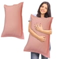 thumbnail image 4 of Birdeem Taie d'Oreiller Unie de Qualité Supérieure, Matériau Coton Lavé Doux, Housse Grand Lit pour Couverture Complète du Lit, Design Luxueux Qui Rehausse la Déco de la Chambre, Facile à Nettoyer pour un Confort Frais, 4 of 9