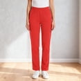 thumbnail image 3 of HongQid Scrubs for Women Mid Rise Tapered Leg Pant Cargo Bottom with Stretch Fabric Regular/Petite Sizes, 3 of 4