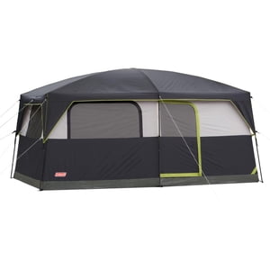 Coleman 9-Person Prairie Breeze Lighted Cabin Camping Tent