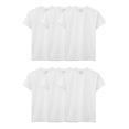 thumbnail image 1 of Fruit Of The Loom T-Shirt à Col Ras du Cou pour Hommes, Reste Rentré, Lot de 6, 2TG, Blanc, 1 of 13
