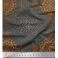 thumbnail image 1 of Soimoi Poly Georgette Fabric Mandala Decorative Print Fabric by The Yard 52 Inch Wide, 1 of 3