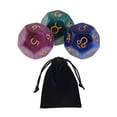 thumbnail image 3 of 3 Pcs dés Astrologiques en Acrylique dés de Constellation dés de Jeu de Rôle dés pour Cadeaux Style C, 3 of 9