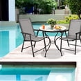 thumbnail image 2 of Giantex Folding Dining Chair, Portable Armrest Chairs for Indoor & Outdoor Use, 2 of 8