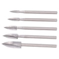 thumbnail image 3 of 3 Flute Engraving Drill, Tricuspid Valve Design High Speed Steel Labor Saving Wood Carving Knife   For Woodworking Projects For Model Making, 3 of 8