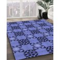 thumbnail image 3 of Ahgly Tapis Rectangulaire Lavable en Machine Intérieur Transitionnel Bleu Ciel, 2 Pieds x 3 Pieds, 3 of 7