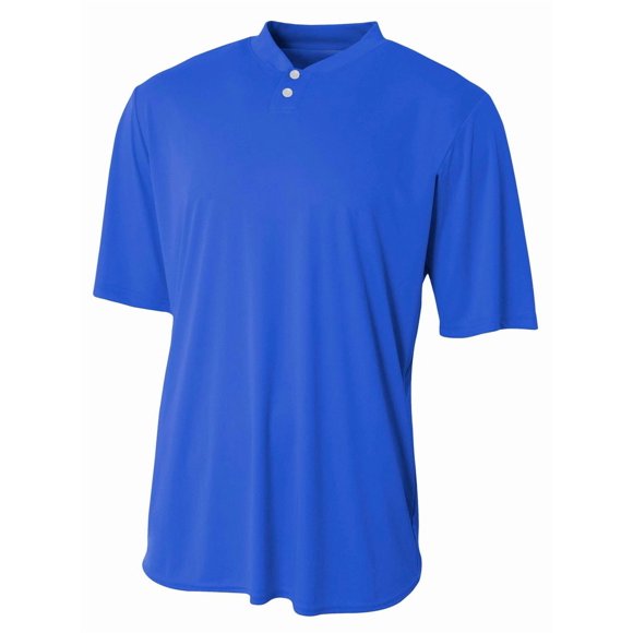 A4 Tek 2-Button Henley Royal XL