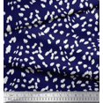 thumbnail image 2 of Soimoi Blue Rayon Fabric Cow Animal Skin Decor Fabric Printed Yard 58 Inch Wide, 2 of 3