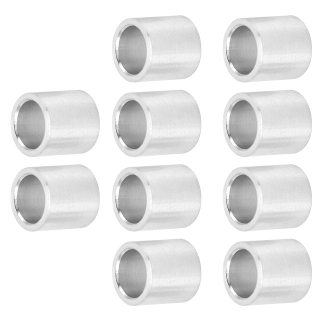 Lot de 10 Entretoises en Alliage d'Aluminium Supports Structurels Légers Non Filetés Joints Ronds Diamètre Extérieur 8mm
