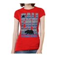 thumbnail image 1 of Womens California Republic Blue Tribal Pattern Black T-Shirt - Red - 2X-Large, 1 of 1