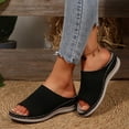 thumbnail image 2 of Wedge Orthopedic Slides Sandals for Women Plantar Fasciitis Comfortable Arch Support Walking Work Slip on, 2 of 6