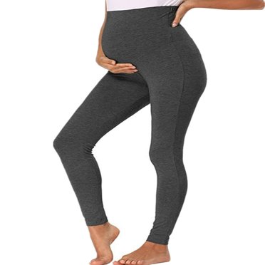 Leggings de Sport de Maternité pour Femmes par-Dessus le Ventre Pantalons de Yoga de Grossesse Taille Haute Collants Actifs