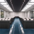 thumbnail image 3 of Black Table Skirt Wrinkle ResistantGreaseproof Thickened Fabric Table Cloth Cover For Rectangle Table 4/6/8ft, 3 of 9