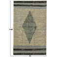 thumbnail image 2 of Casavani Hand Block Printed Cotton Rug Bedroom Living Room Carpets, Gray 6x9 Feet, 2 of 5