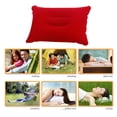 thumbnail image 4 of Z-889 Red Inflatable Plush Napping Pillow Rectangular Outdoor Camping Cushion Travel Comfort Pvc Material Pillow, 4 of 7