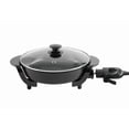 thumbnail image 1 of Mainstays 12" Round Ceramic Skillet, Black,Nonstick, 1200W, Removable Temp Control, Dishwasher Safe, 1 of 7