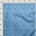 thumbnail image 3 of oneOone Cotton Cambric Light Blue Fabric Abstracts Sewing Craft Projects Fabric Prints By Yard 56 Inch Wide, 3 of 5