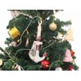 thumbnail image 1 of Hampton Nautical Anchor-302-XMASS Wooden Rustic Decorative Red & White Anchor Christmas Tree Ornament - Nautical Tree Decoration, 1 of 2
