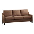 thumbnail image 1 of ACME Zapata Jr Upholstered Sloped Arms Sofa with Wood Frame in Brown, 1 of 3