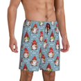 thumbnail image 2 of Vsdgher Short de Pyjama pour Homme à Imprimé Flocon de Neige et Lutin de Noël, Bas de Détente, Short de Sommeil, Taille Élastique, Short de Pyjama Léger avec Poches - XX-Grand, 2 of 6