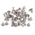 thumbnail image 3 of Abbracc 20pcs round head mini Screw Rivets fastener leather craft stud button, 3 of 8