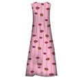 thumbnail image 3 of Innerwin Longues Robes Maxi à Imprimé Floral pour Femmes, Robe d'Été de Plage, Vacances, Sans Manches, Robe Débardeur Hawaïenne, Style R m, 3 of 4