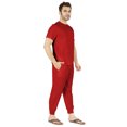 thumbnail image 2 of Inkmeso Ensemble de Pyjama Uni pour Hommes, Manches Courtes, Vêtement de Nuit à Col Rond, Ensemble de Pj, 2 of 7