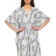 thumbnail image 4 of Moomaya Sortie de Plage Kaftan pour Bikini, Robe Caftan Longue Maxi pour Femmes - L-XL, 4 of 6